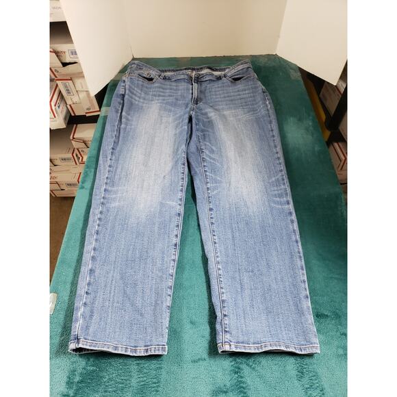 JJill Jeans Size 22 Womens Blue Pants Stretch Mid Rise Ladies Relaxed Boyfriend - Picture 1 of 12